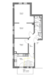Grundriss - Hochwertig 3-Zimmerwohnung mit EBK, Balkon und Ausblick ins Grüne.