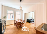 Wohn-Esszimmer - Hochwertig 3-Zimmerwohnung mit EBK, Balkon und Ausblick ins Grüne.