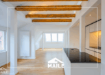 Wohn-Esszimmer - Hochwertige 2,5-Zimmer-Maisonettewohnung mit Designer-EBK und traumhaftem Blick über Stuttgart!