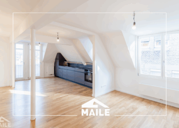 Moderne 2,5-Zimmer-Wohnung mit EBK über den Dächern des beliebten Heusteigviertels, 70180 Stuttgart Stuttgart-Mitte, Dachgeschosswohnung
