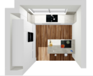 Küche (Visualisierung) - Großzügige 3,5-Zimmer Wohnung mit Balkon und TG-Stellplatz!