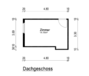 Grundriss - Gemütliche 3-Zimmerwohnung mit Balkon und zusätzlichem Zimmer im Dach in zentraler Lage!