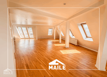 Zentral, geräumig, hell – schöne 3-Zimmer-Dachgeschosswohnung mit Balkon und Stellplatz, 70178 Stuttgart Stuttgart-Mitte, Dachgeschosswohnung